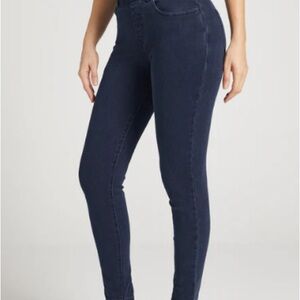 Betabrand Women's Navy Skinny Jeans